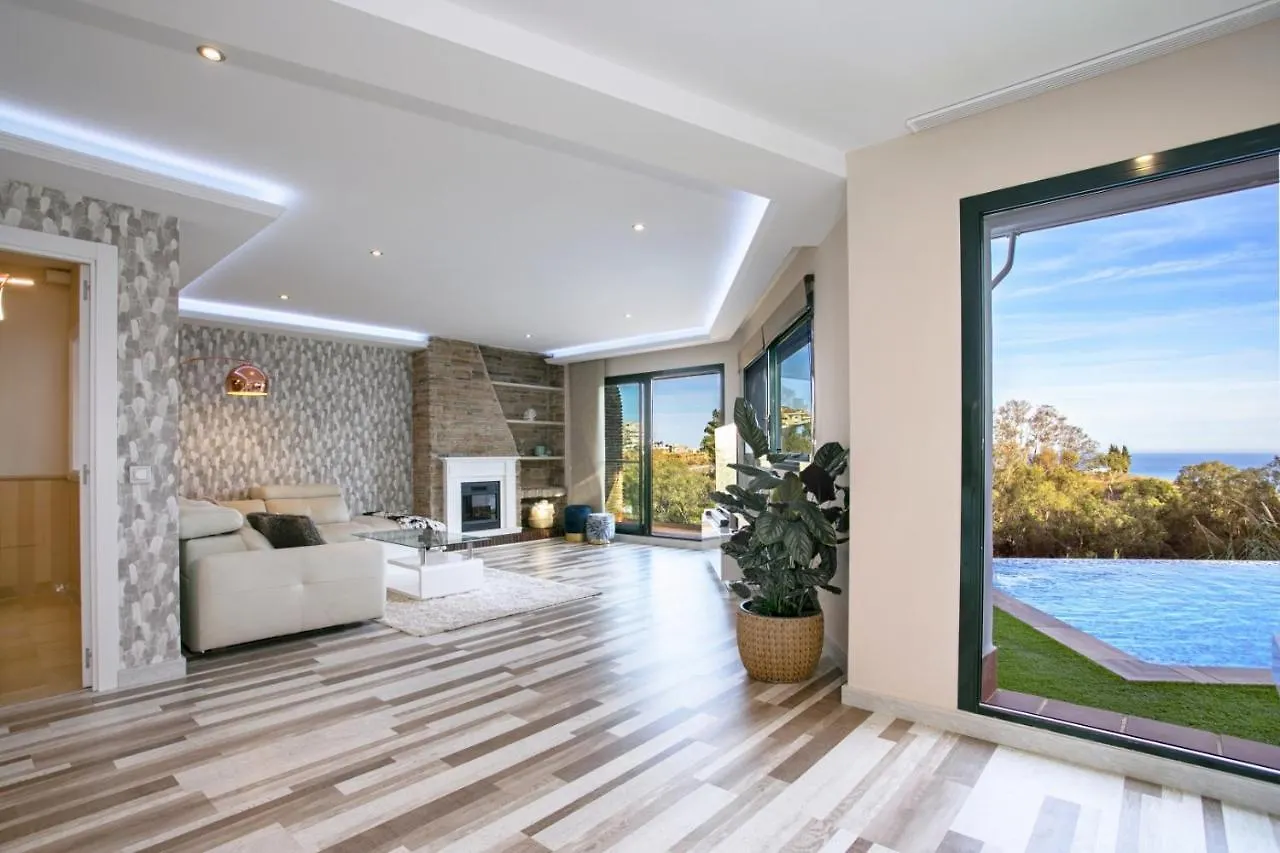 Luxury Villa With Sea Views - Heated Pool-Jacuzzi Benalmadena